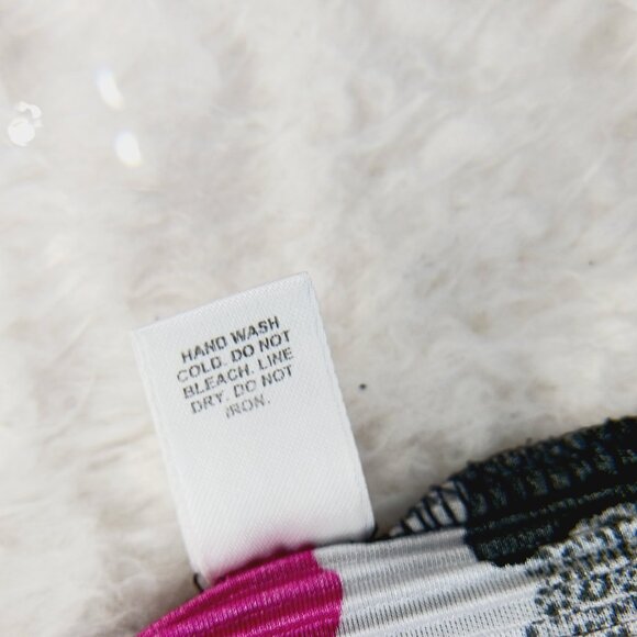 Blouse Size 26 28 Hot Pink Black Flower Power Y2K Retro Mod Festival Bloomcore - Picture 11 of 12